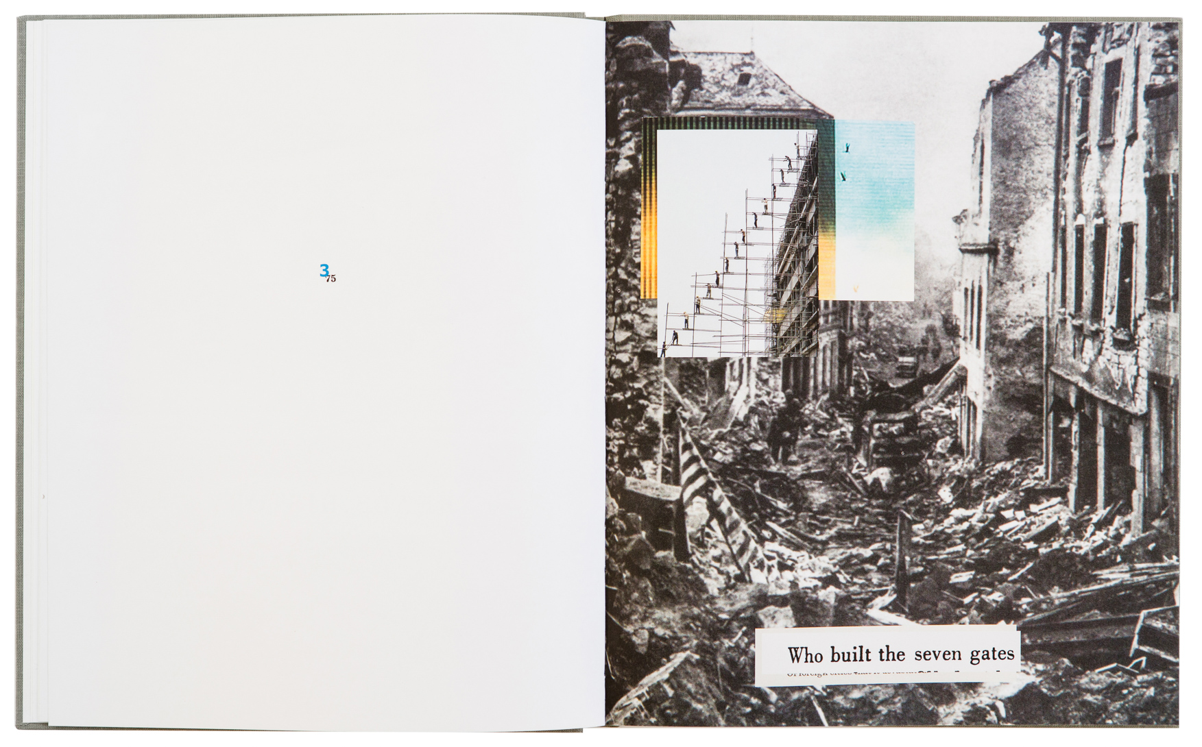 War Primer 3 photobook, an appropriation of War Primer 2 by Adam Broomberg and Oliver Chanarin, itself an appropriation of Bertolt Brecht's Kriegsfibel