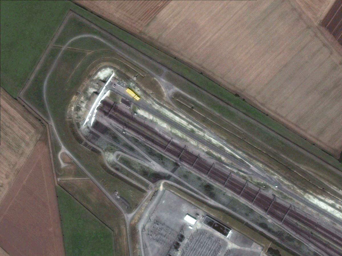 Channel Tunnel sterile zone, Calais, France,2013-15