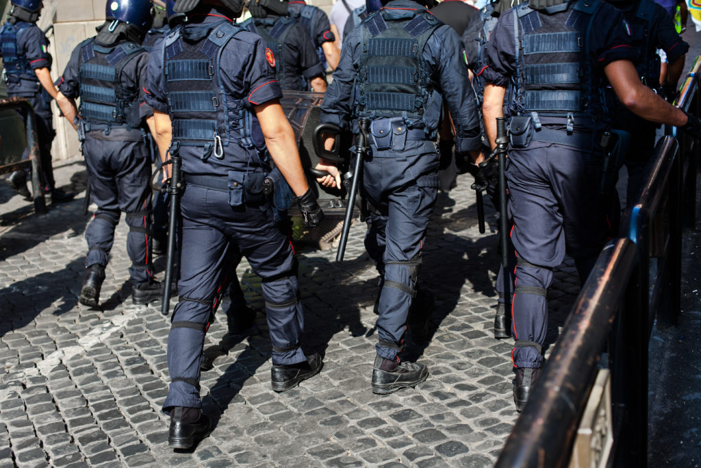 Italian Riot Police, Rome, Italy